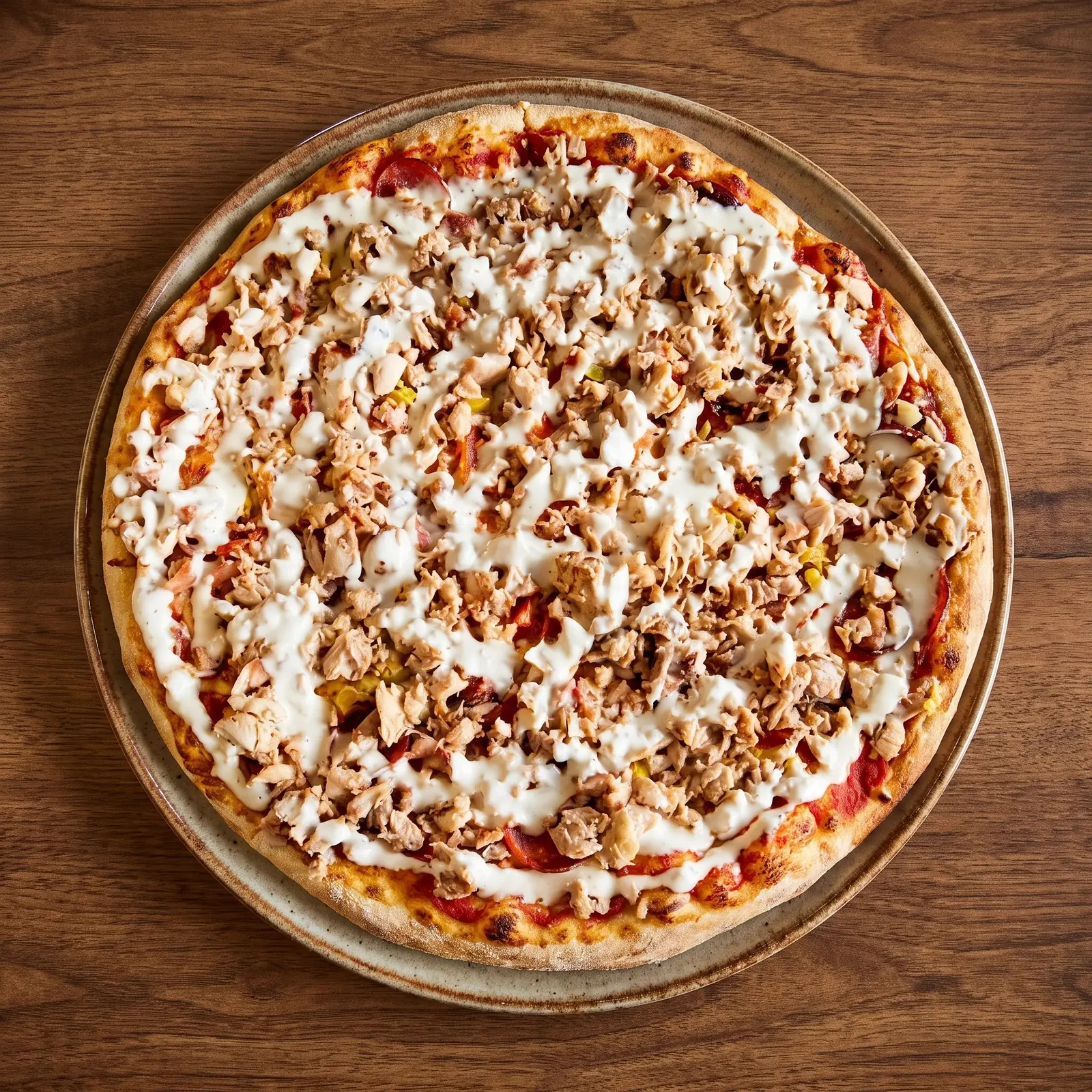 Chicken Shawarma Pizza at Great Canadian Pizza & Butter Chicken Hut Macleod Trail Calgary